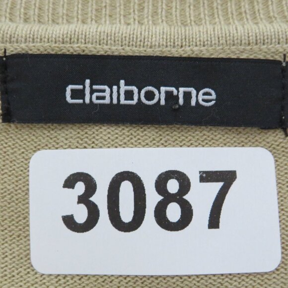 Claiborne* Men's Long Sleeve V-Neck Straight Ribbed Hem Argyle Sweater~ Size XXL - Picture 3 of 10